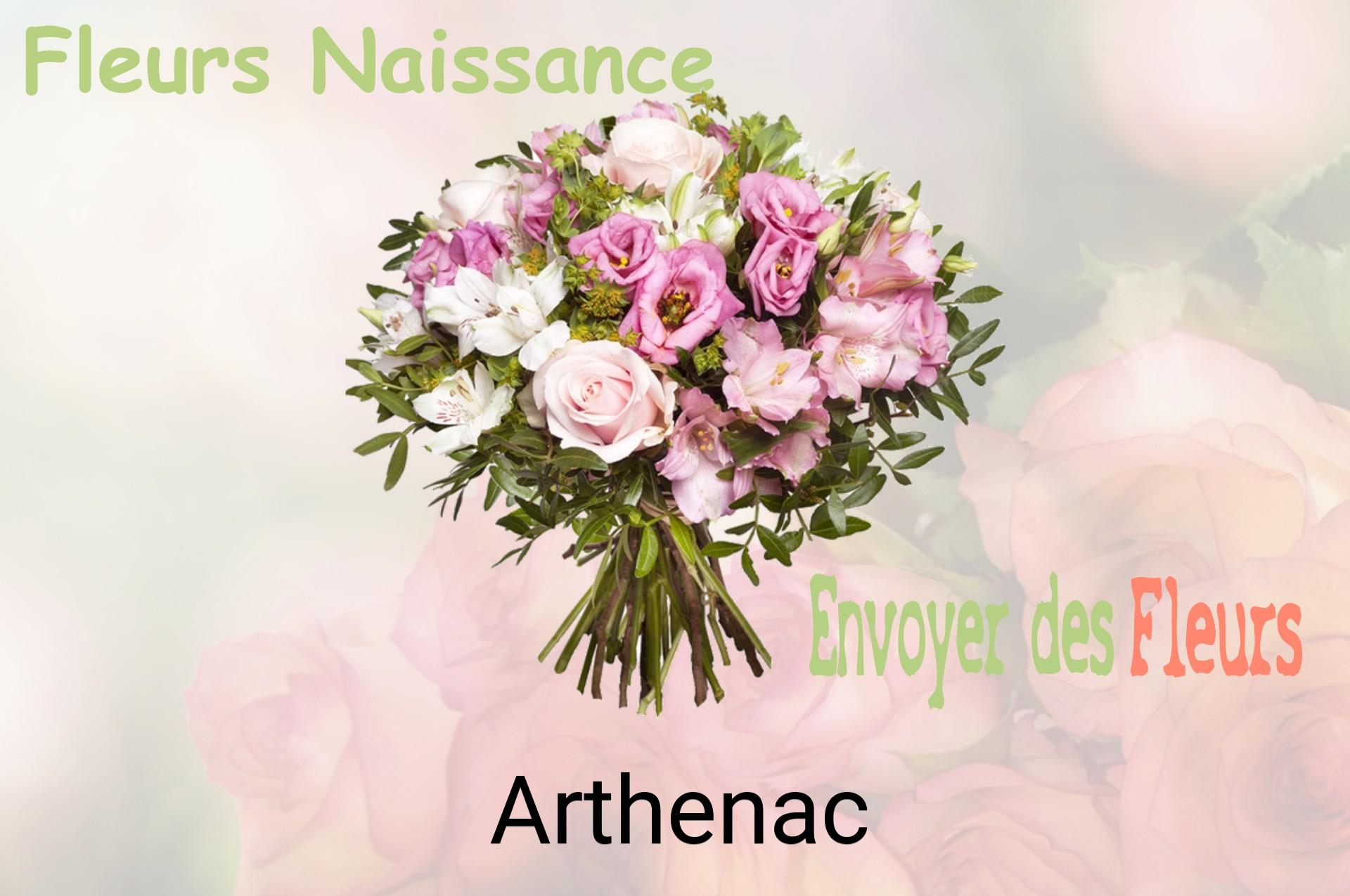 Bouquet de fleurs de naissance livré à Arthenac